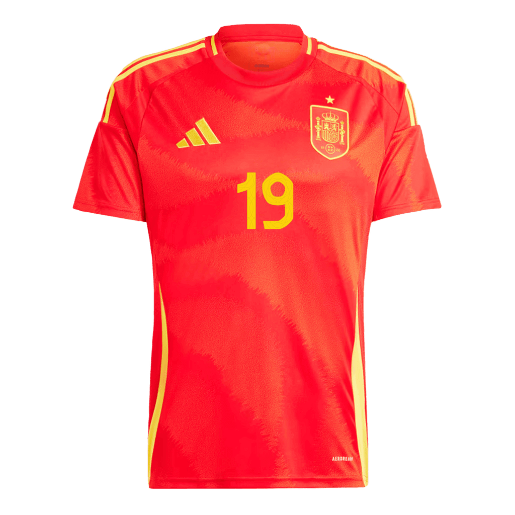 LAMINE YAMAL #19 Spain Home Jersey EURO 2024