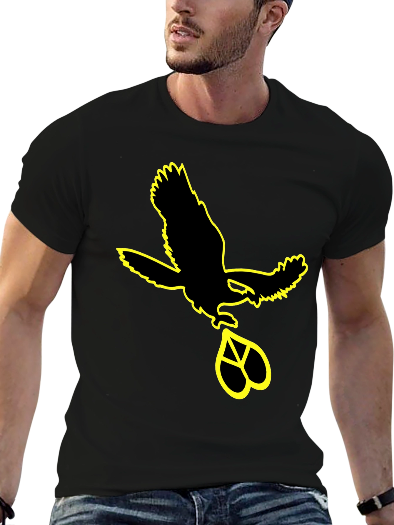 Eagle Peace Sign Graphic Tee