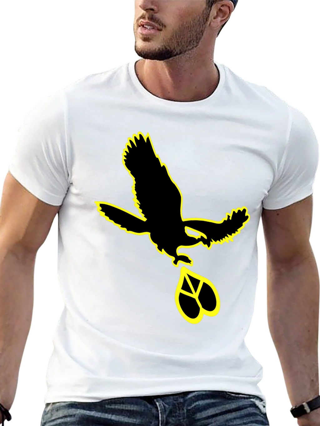 Eagle Peace Sign Graphic Tee