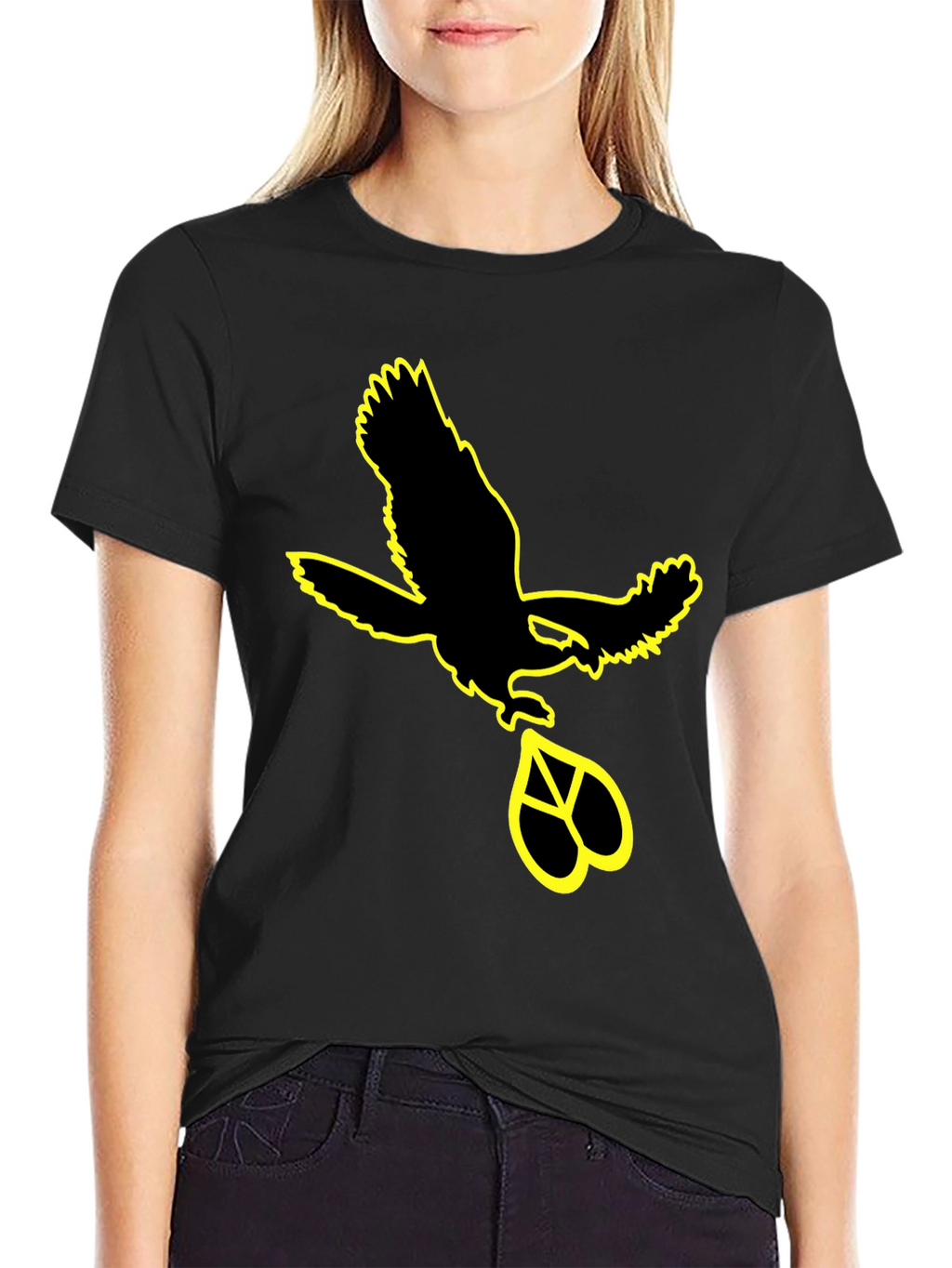 Eagle Peace Sign Graphic Tee