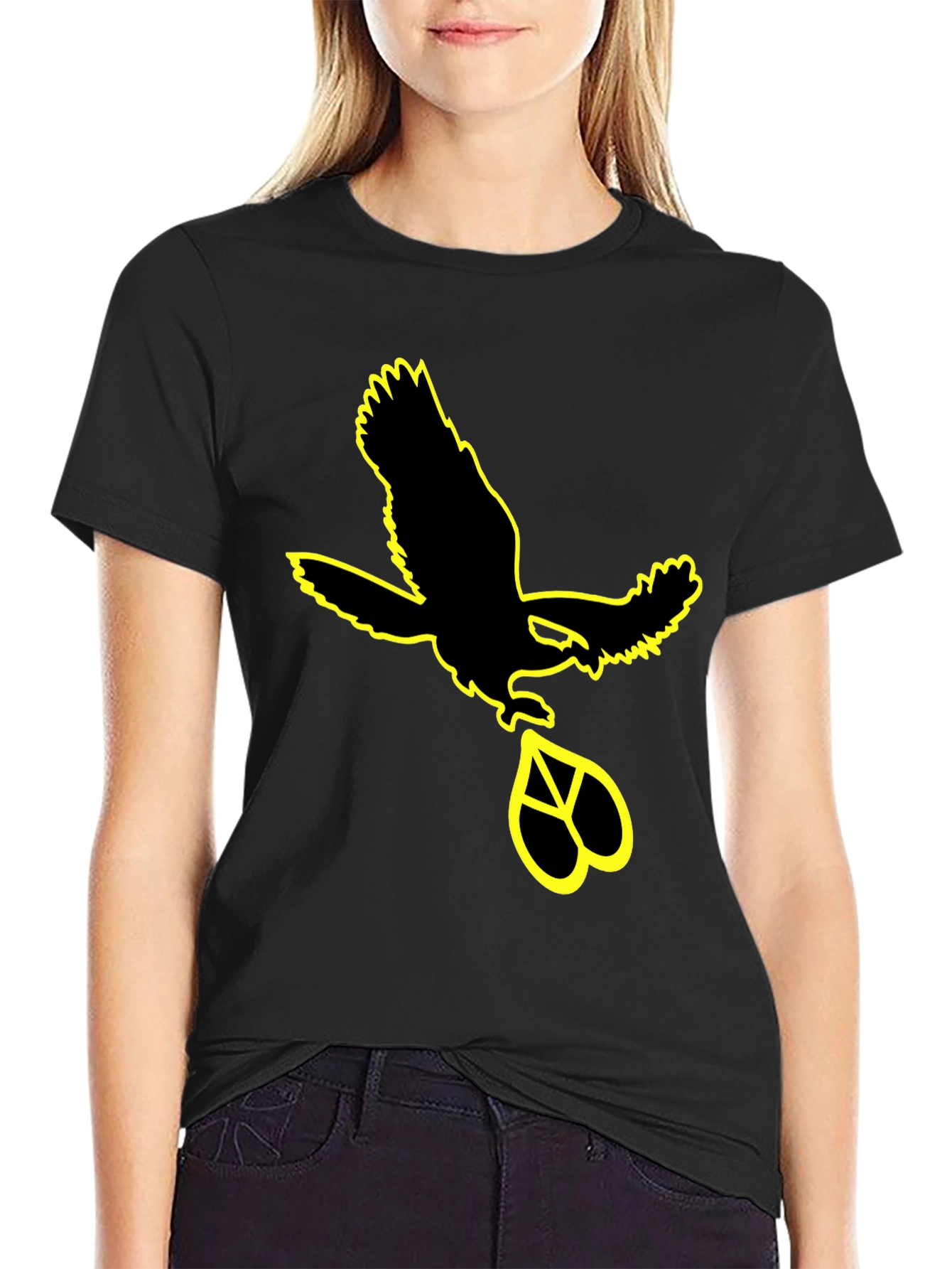 Eagle Peace Sign Graphic Tee