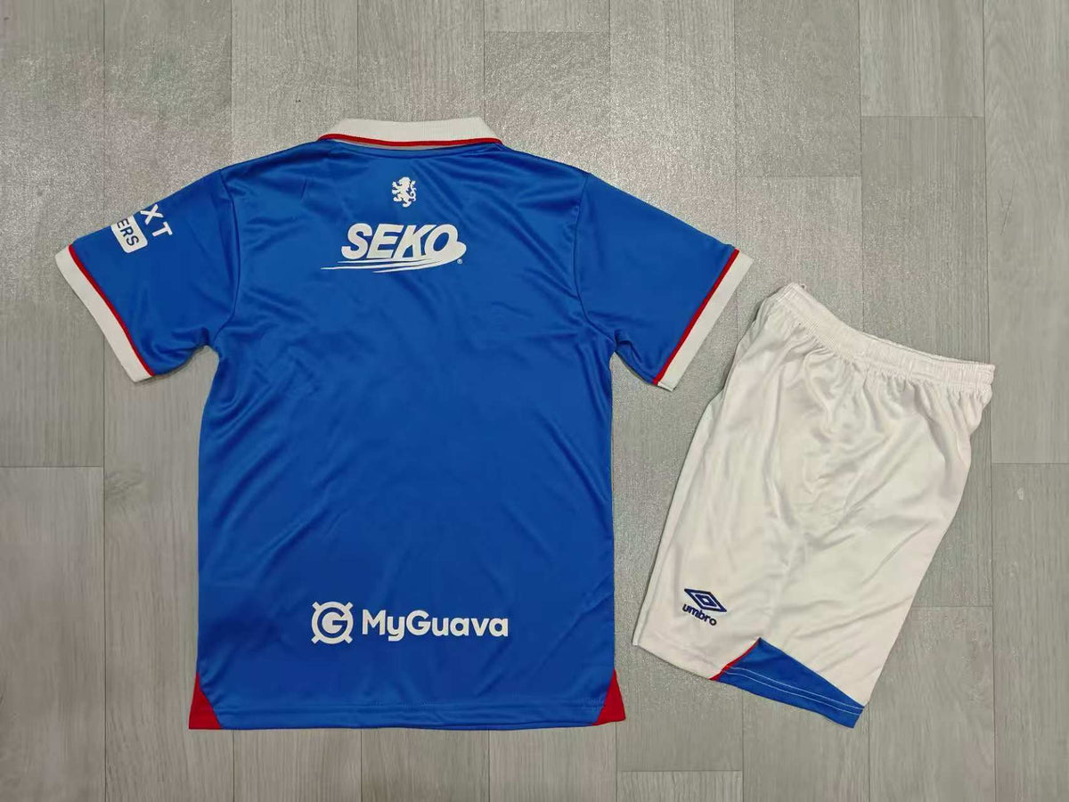 KIDS Rangers FC  Kit – Royal Blue Retro