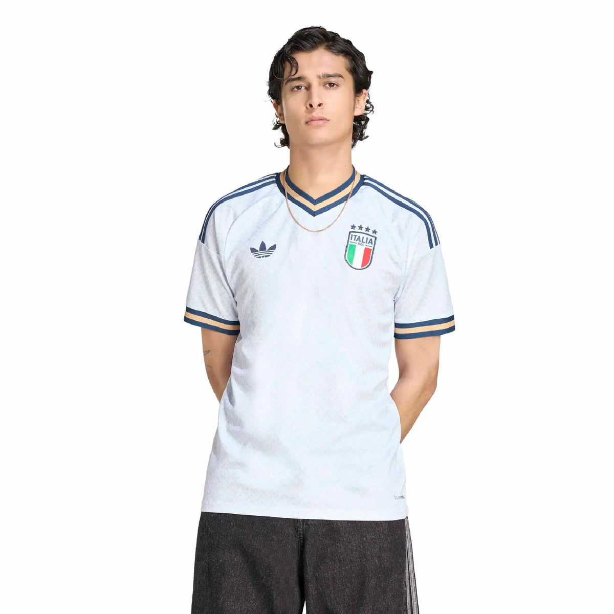 2026 Italy Men's Stadium Away Soccer Jersey (Custom)