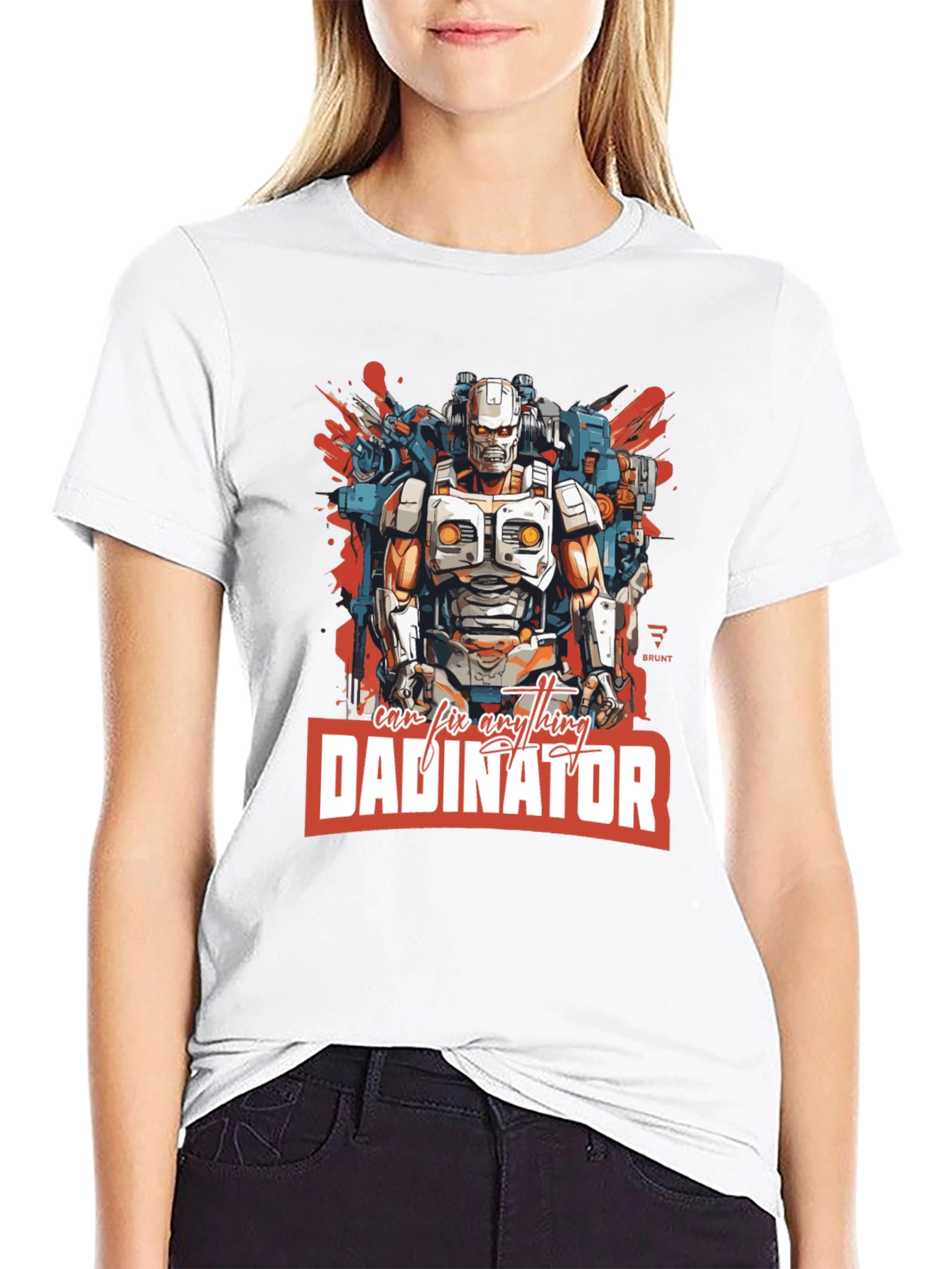 Dadinator Robot Graphic T-Shirt