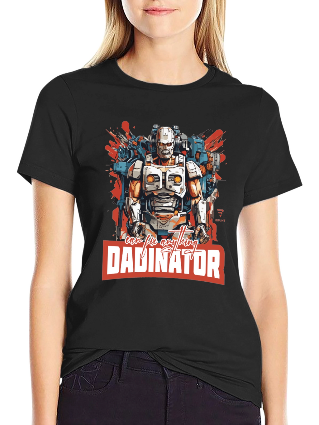 Dadinator Robot Graphic T-Shirt