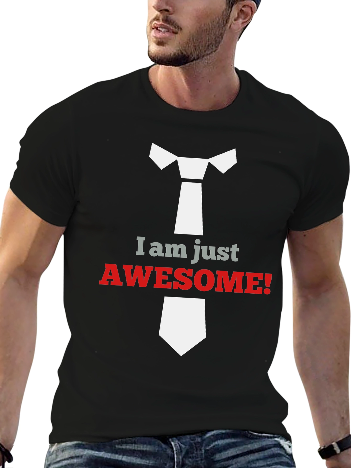 Awesome Tie Graphic T-Shirt