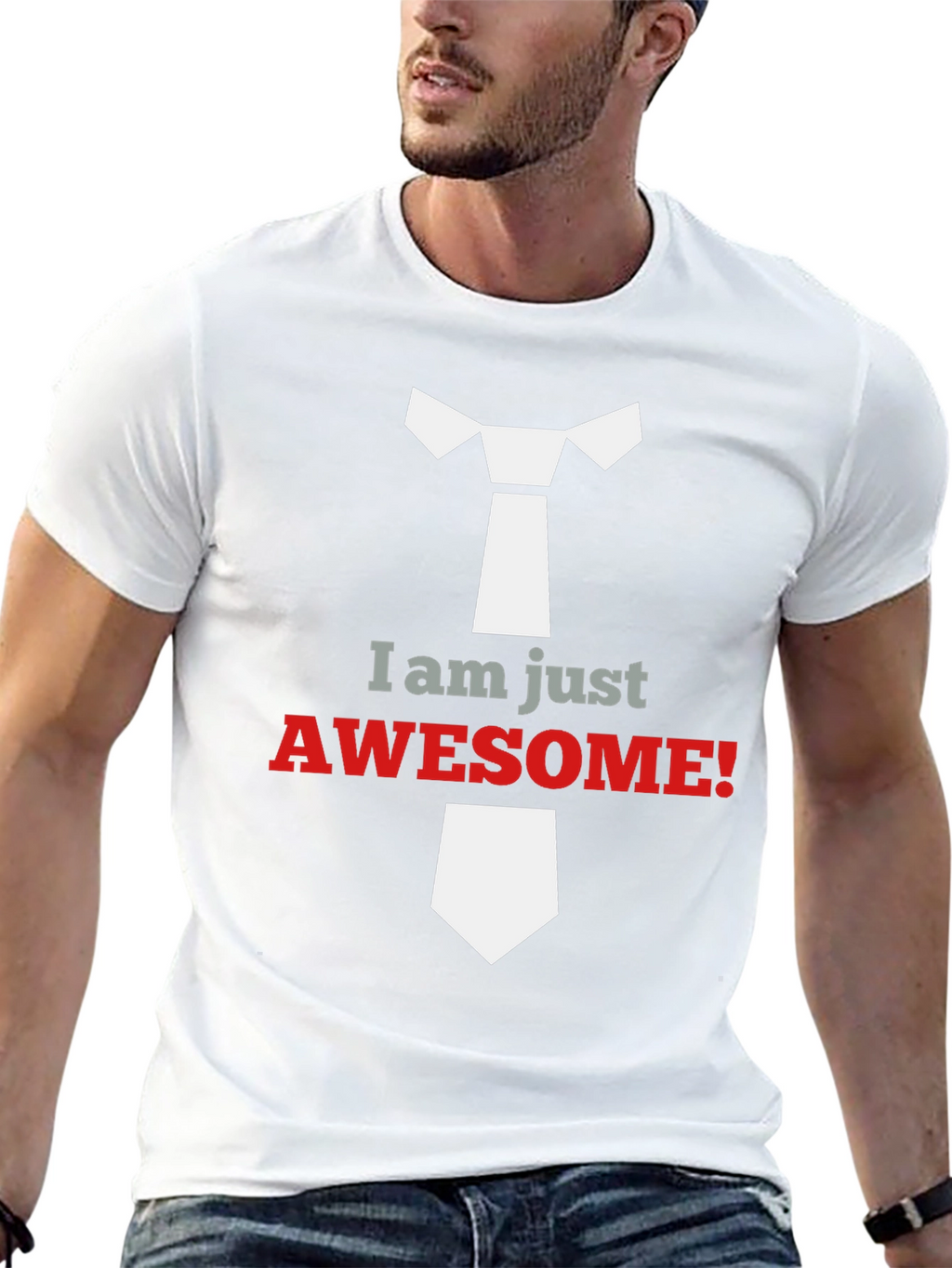 Awesome Tie Graphic T-Shirt
