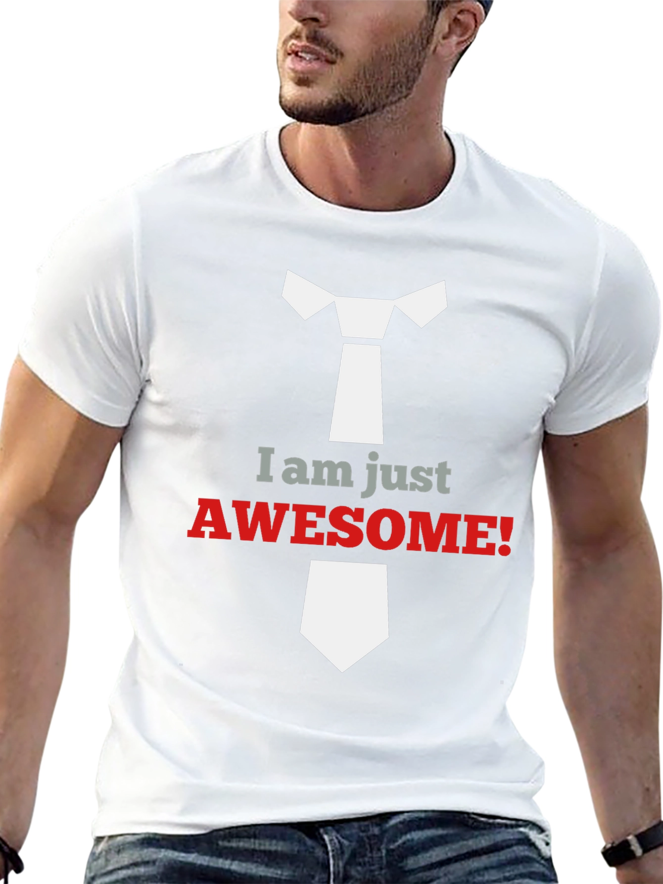 Awesome Tie Graphic T-Shirt