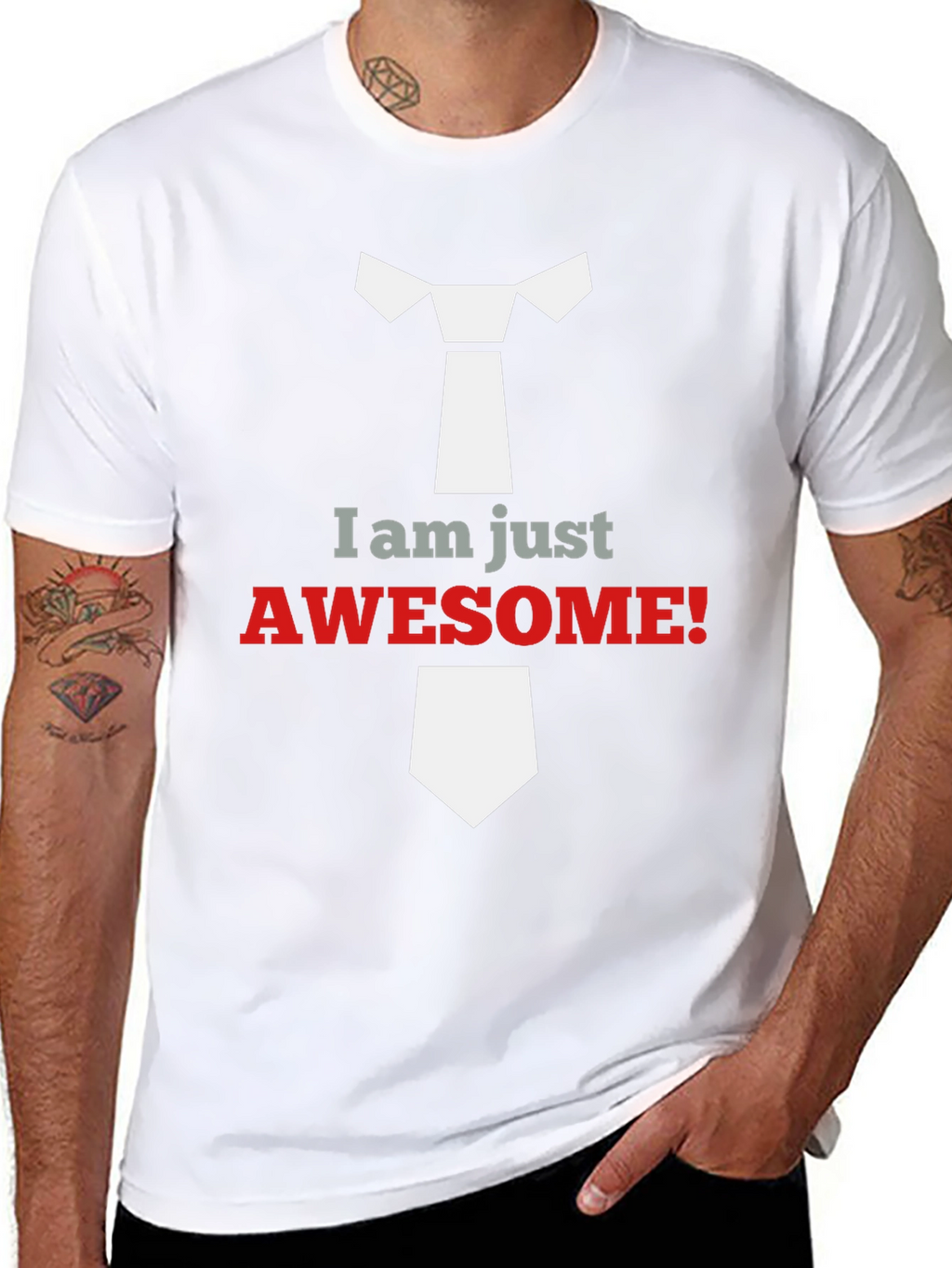 Awesome Tie Graphic T-Shirt