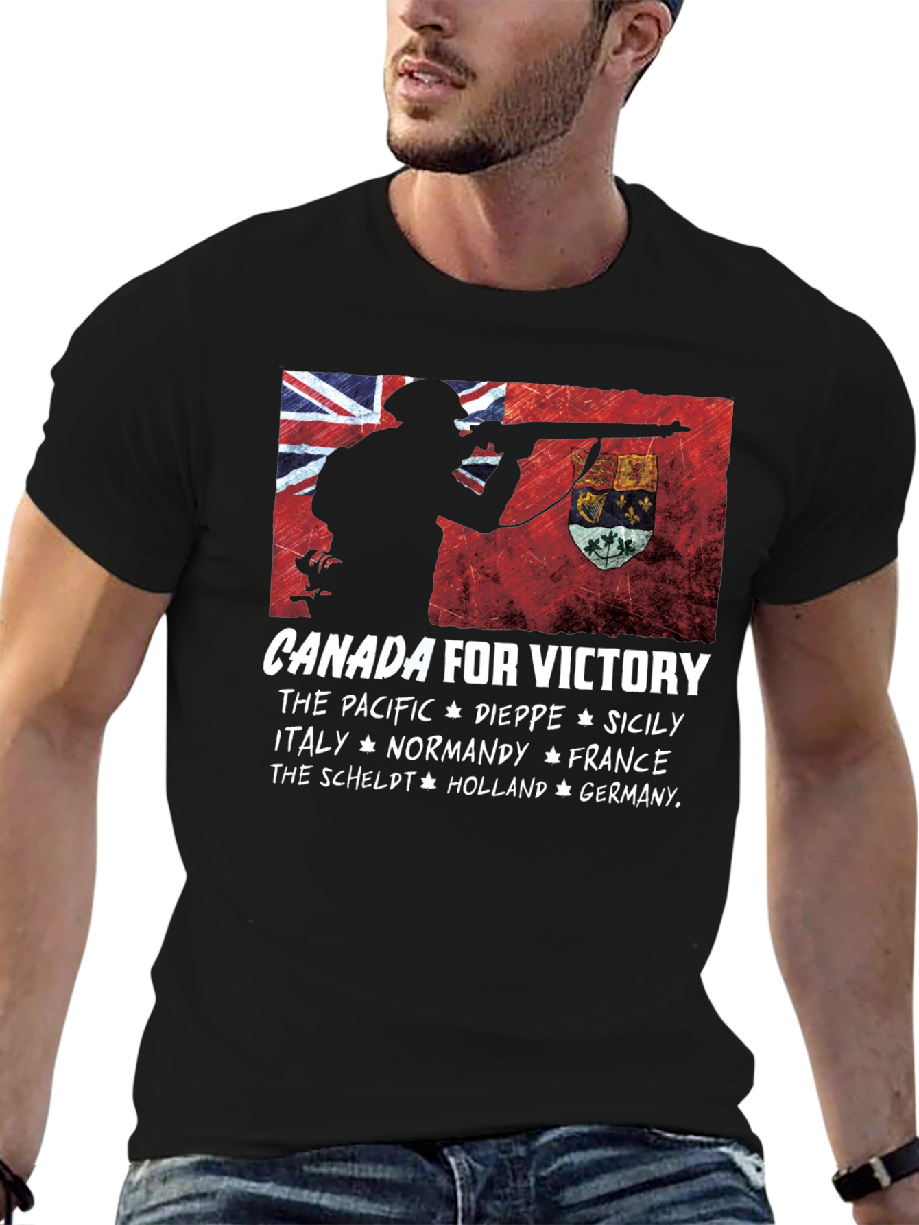 Canada for Victory Graphic T-Shirt