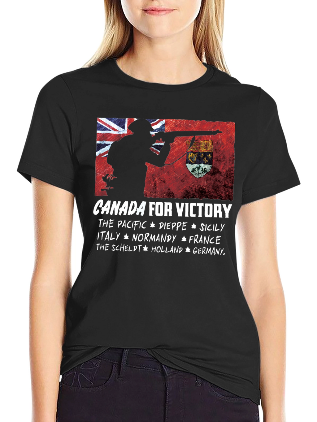 Canada for Victory Graphic T-Shirt
