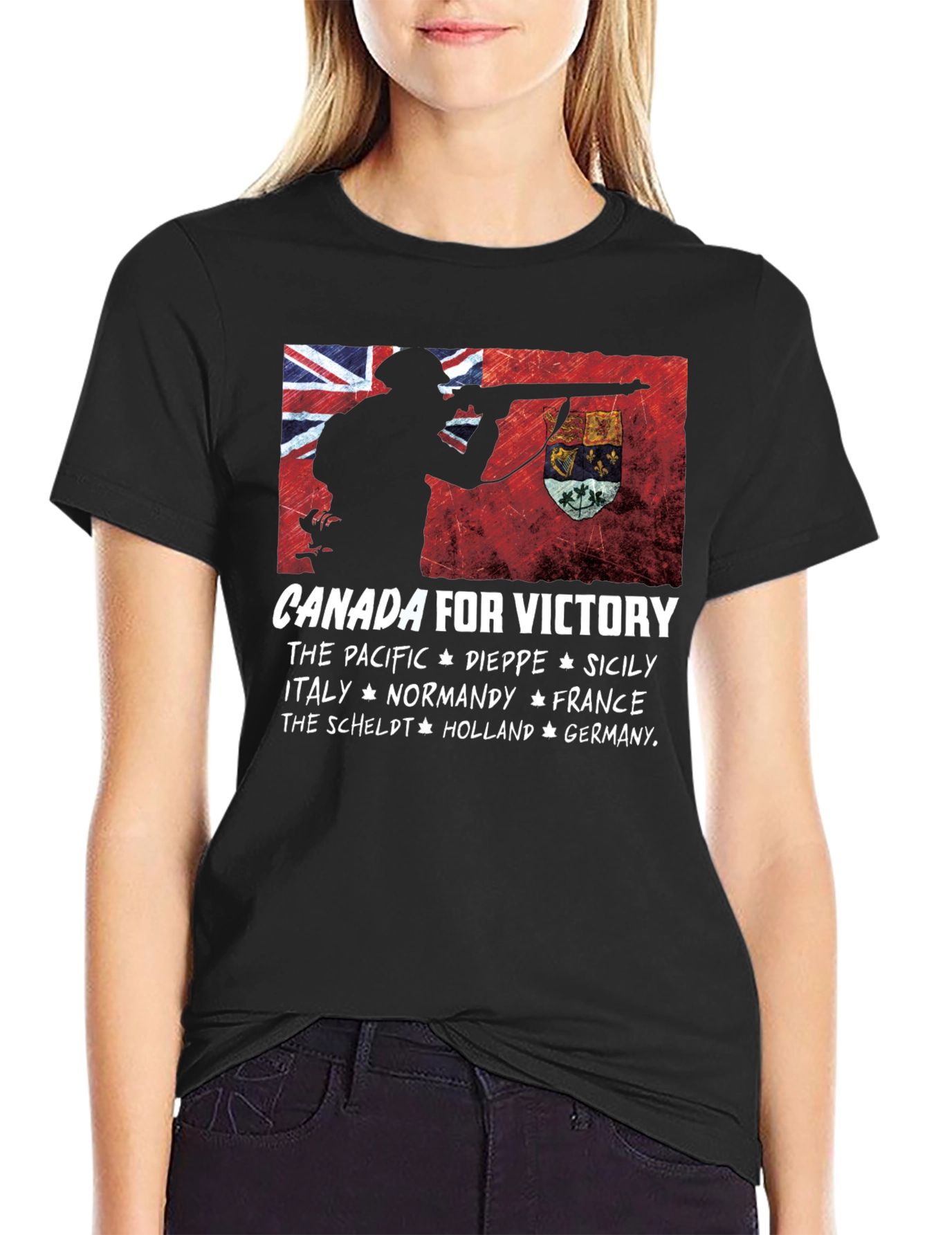 Canada for Victory Graphic T-Shirt