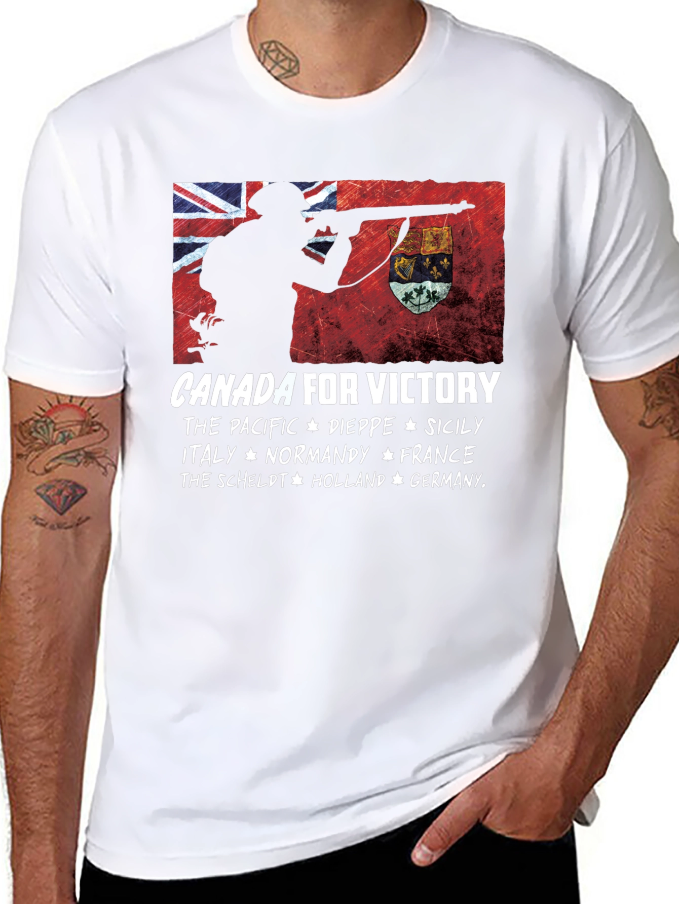 Canada for Victory Graphic T-Shirt