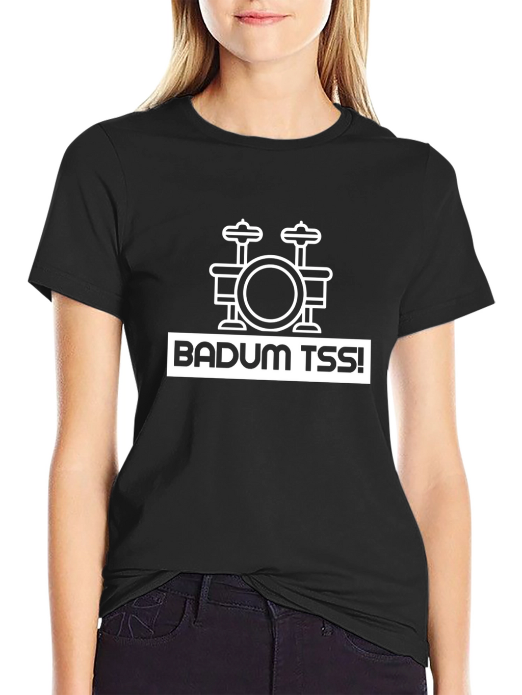 Badum Tss Drum Kit T-Shirt - Black