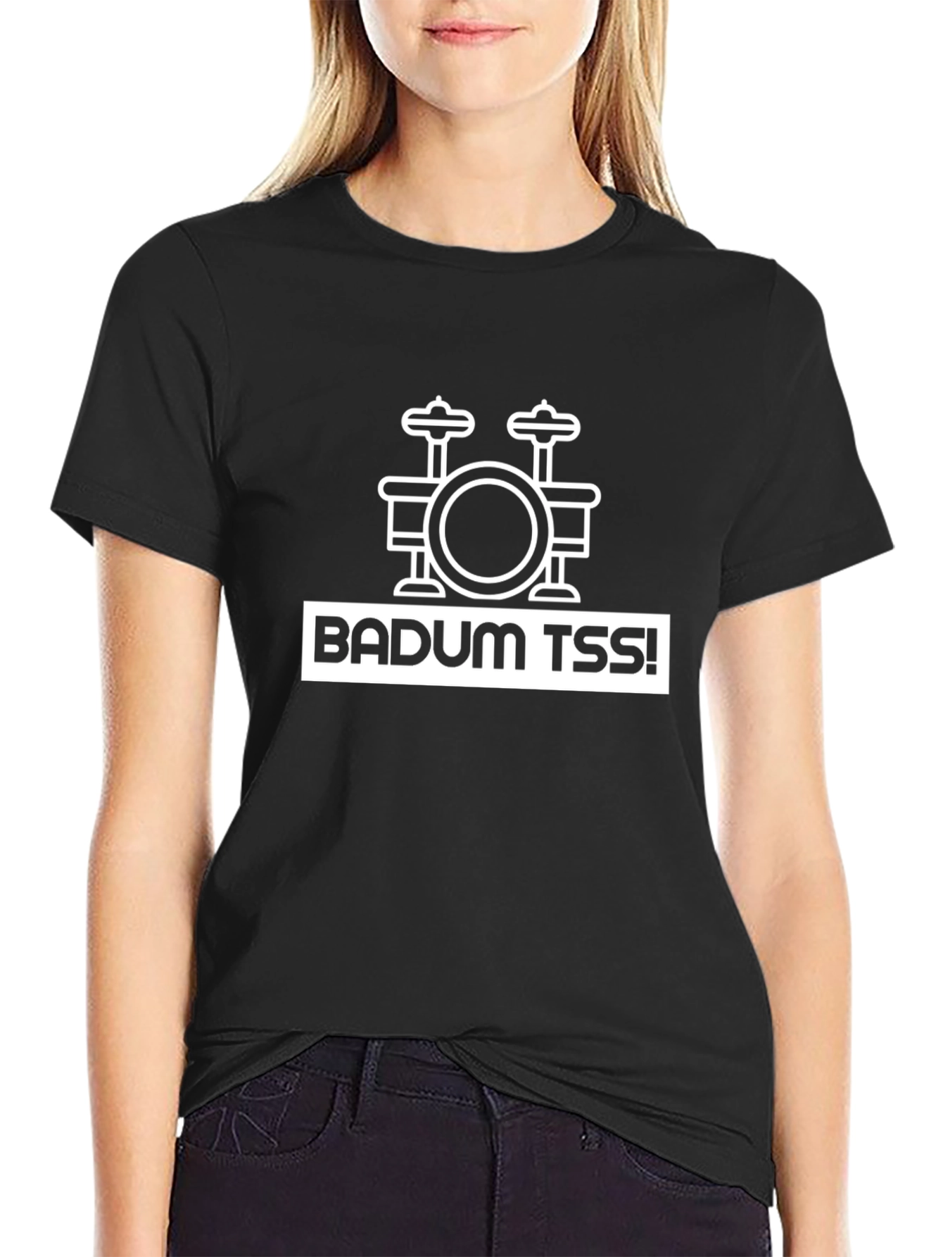 Badum Tss Drum Kit T-Shirt - Black