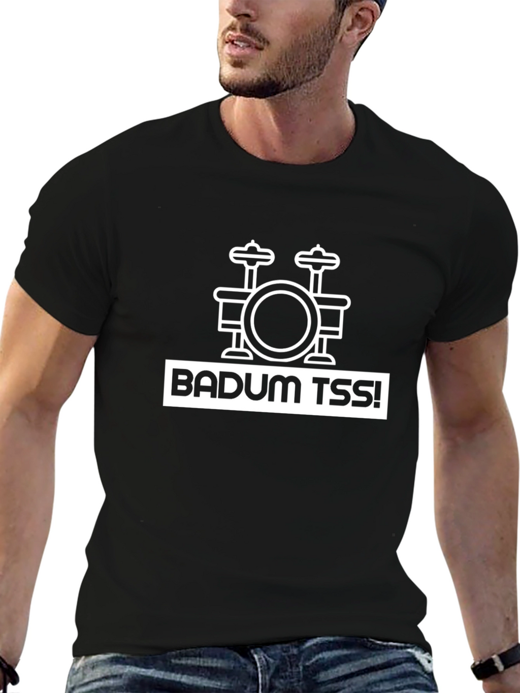 Badum Tss Drum Kit T-Shirt - Black