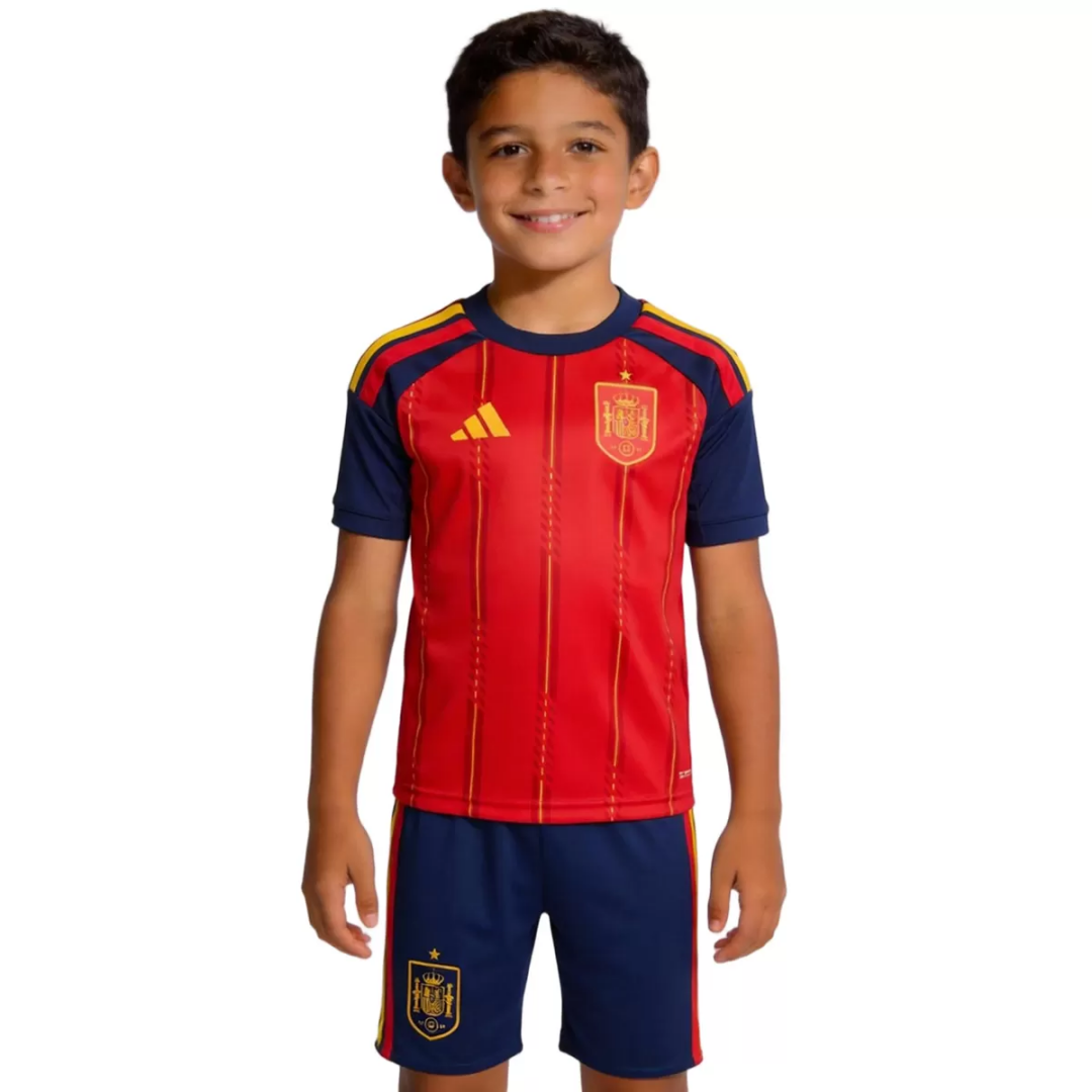 Kid's Spain Home Kit World Cup 2026