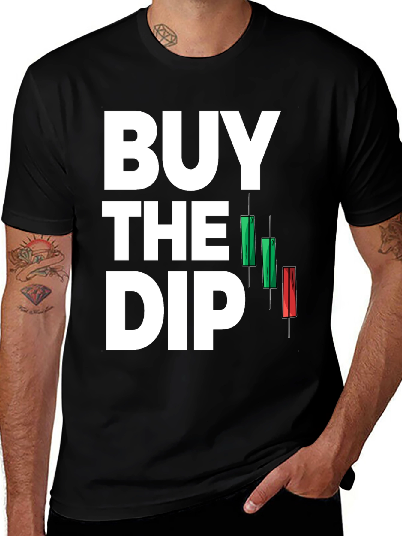 Buy the Dip T-Shirt - Stock Market Investor Tee