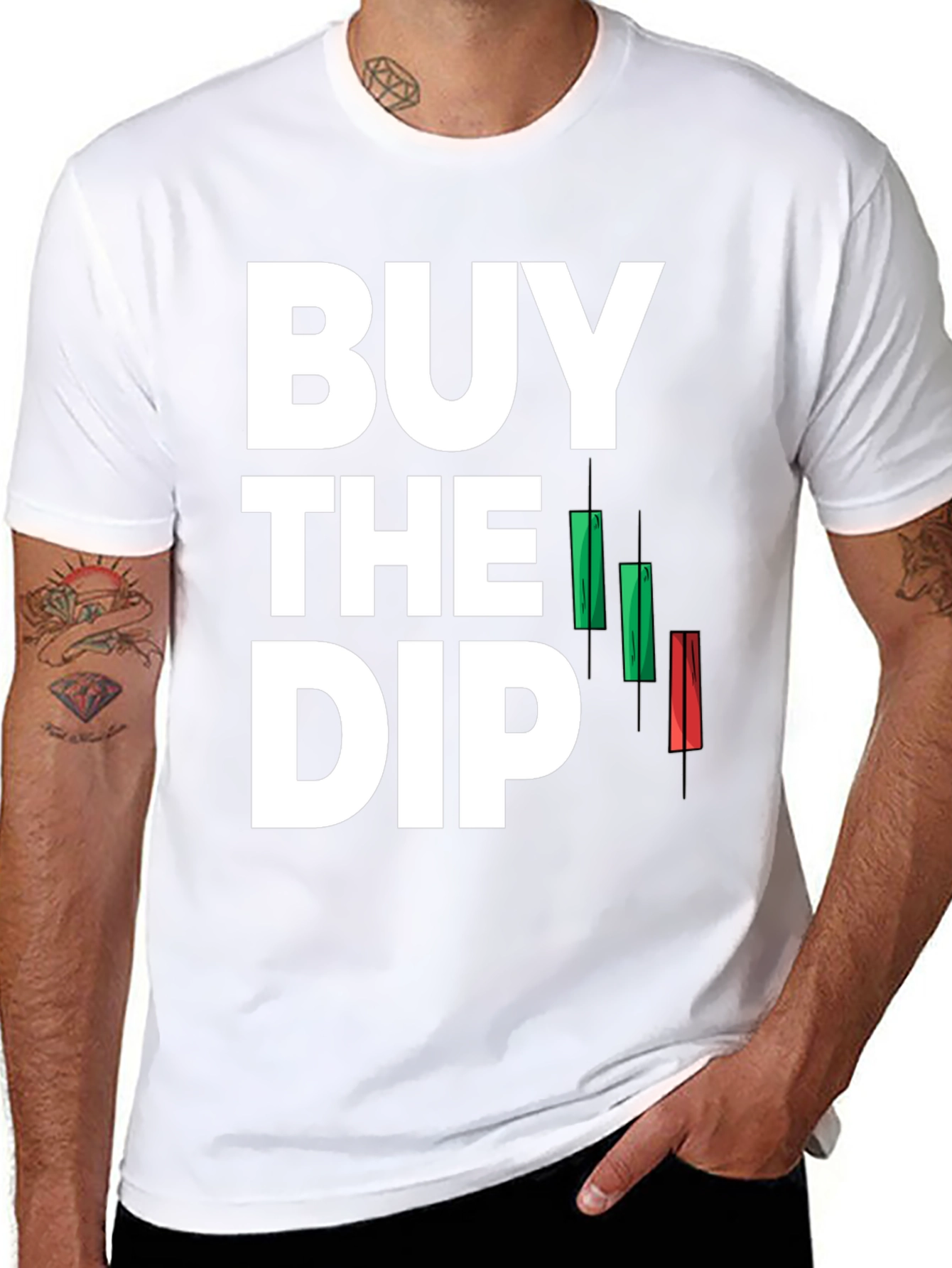Buy the Dip T-Shirt - Stock Market Investor Tee