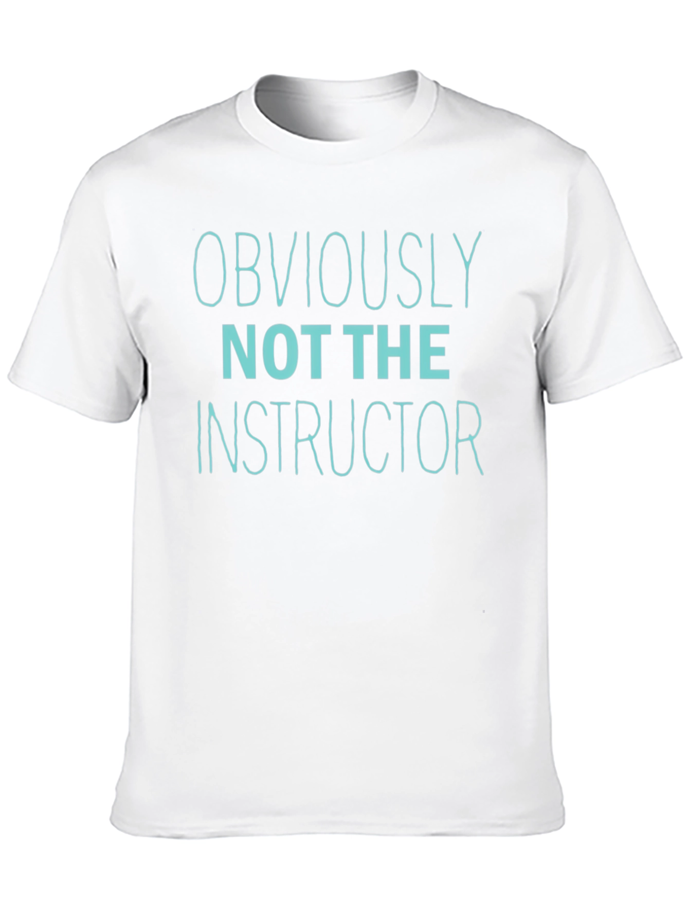 Obviously Not The Instructor Graphic Tee - Black Cotton Blend