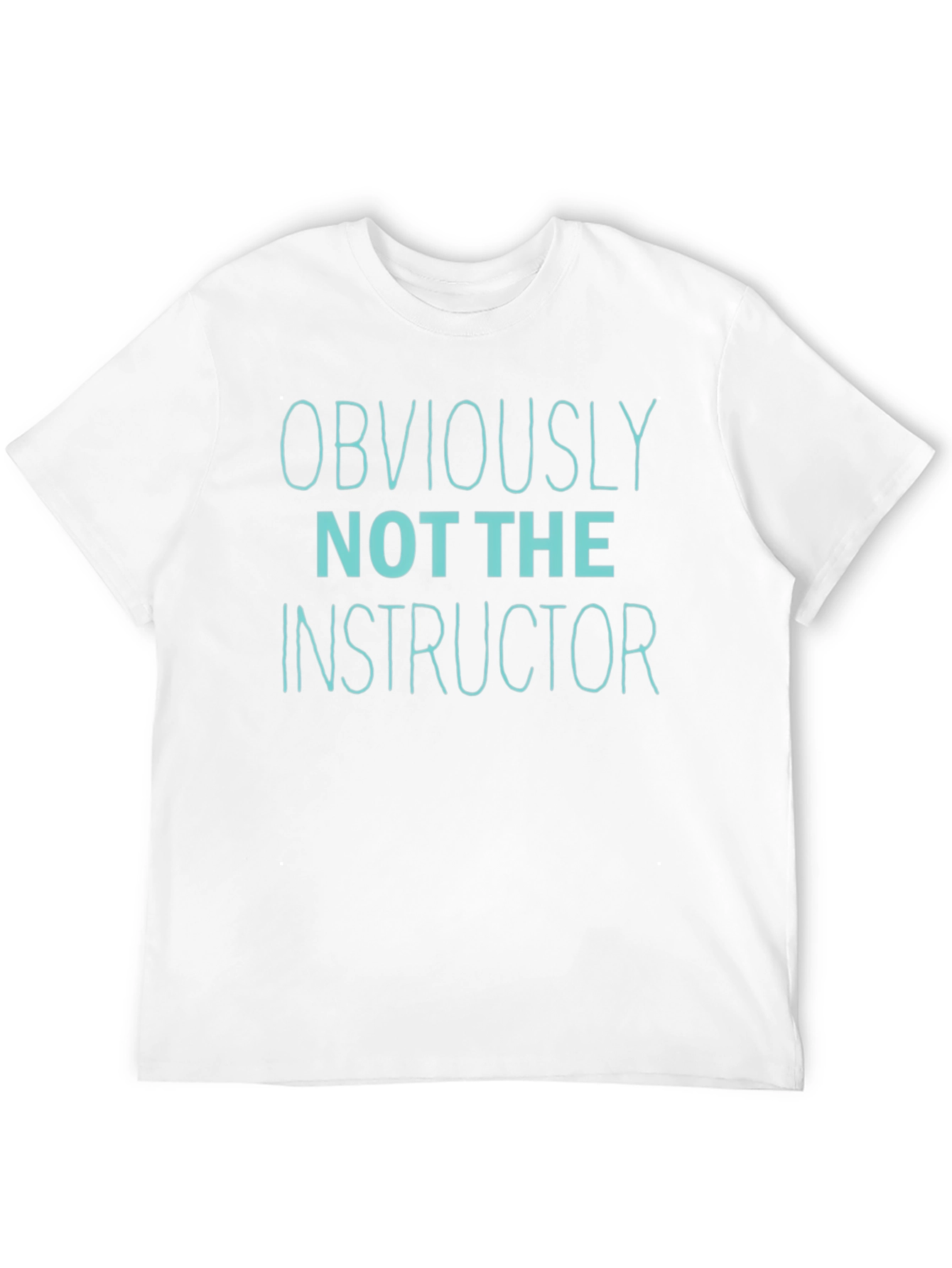Obviously Not The Instructor Graphic Tee - Black Cotton Blend