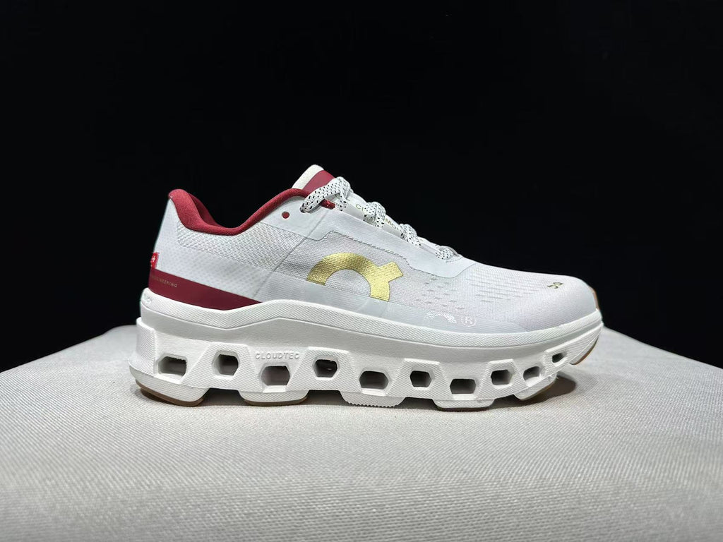 On Running Cloudmonster Sneakers Beige | Maroon Year of the Snake Limited Edition