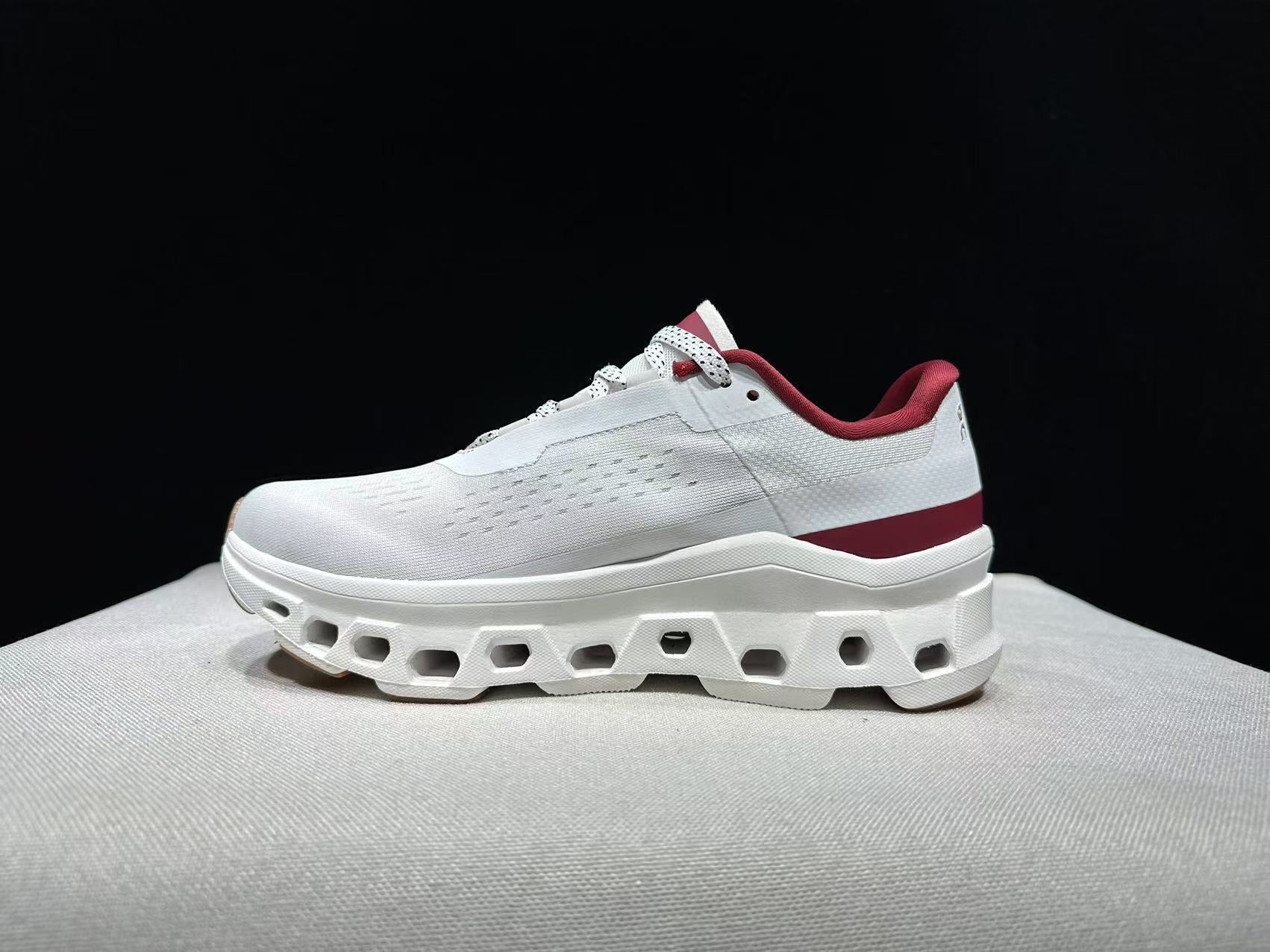 On Running Cloudmonster Sneakers Beige | Maroon Year of the Snake Limited Edition