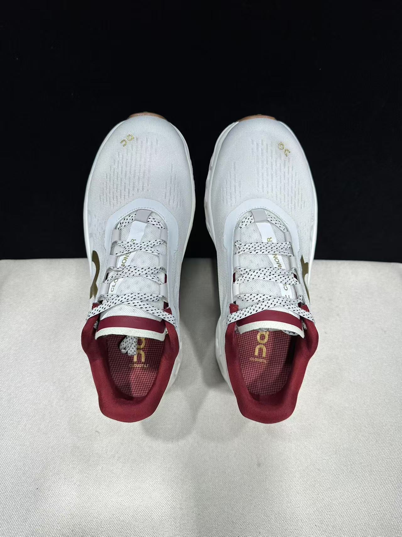 On Running Cloudmonster Sneakers Beige | Maroon Year of the Snake Limited Edition