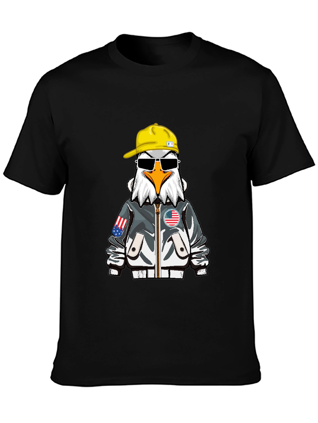 Cool Eagle Graphic Tee - Patriotic Style
