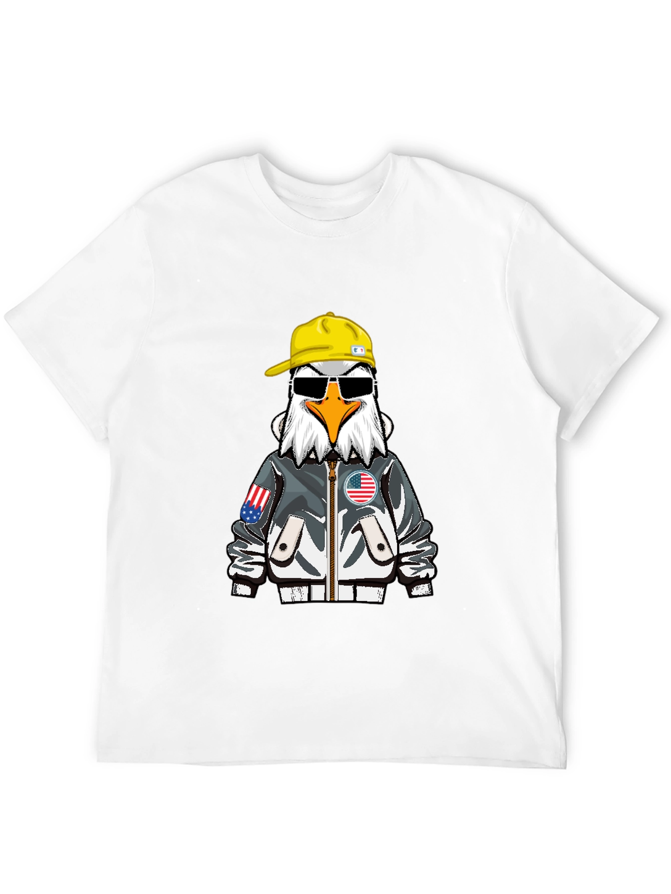 Cool Eagle Graphic Tee - Patriotic Style