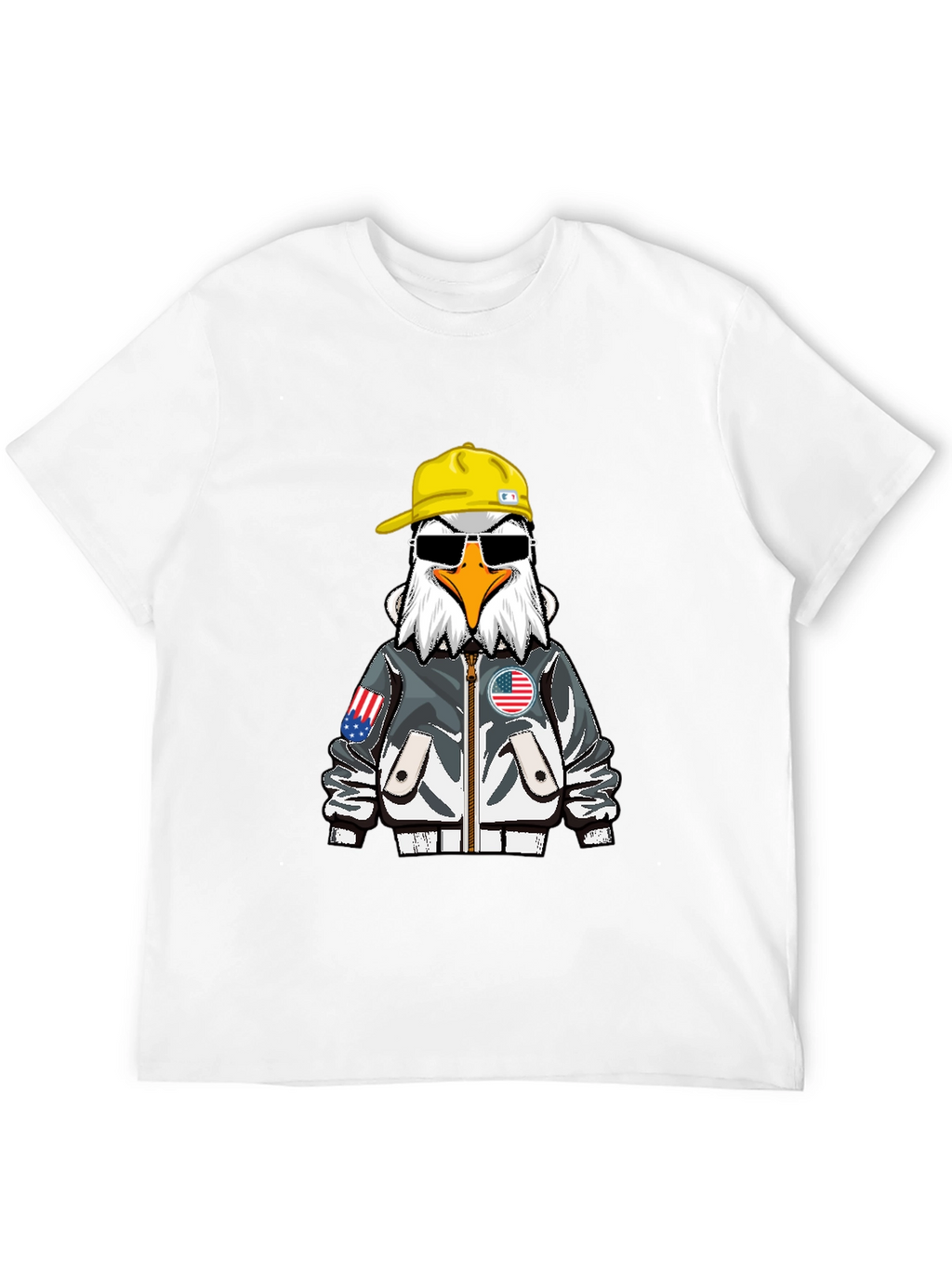 Cool Eagle Graphic Tee - Patriotic Style