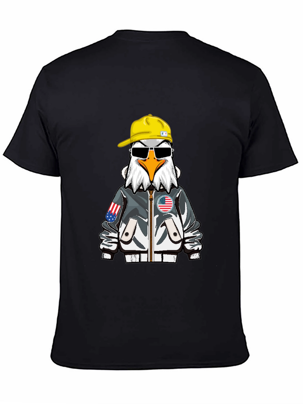 Cool Eagle Graphic Tee - Patriotic Style