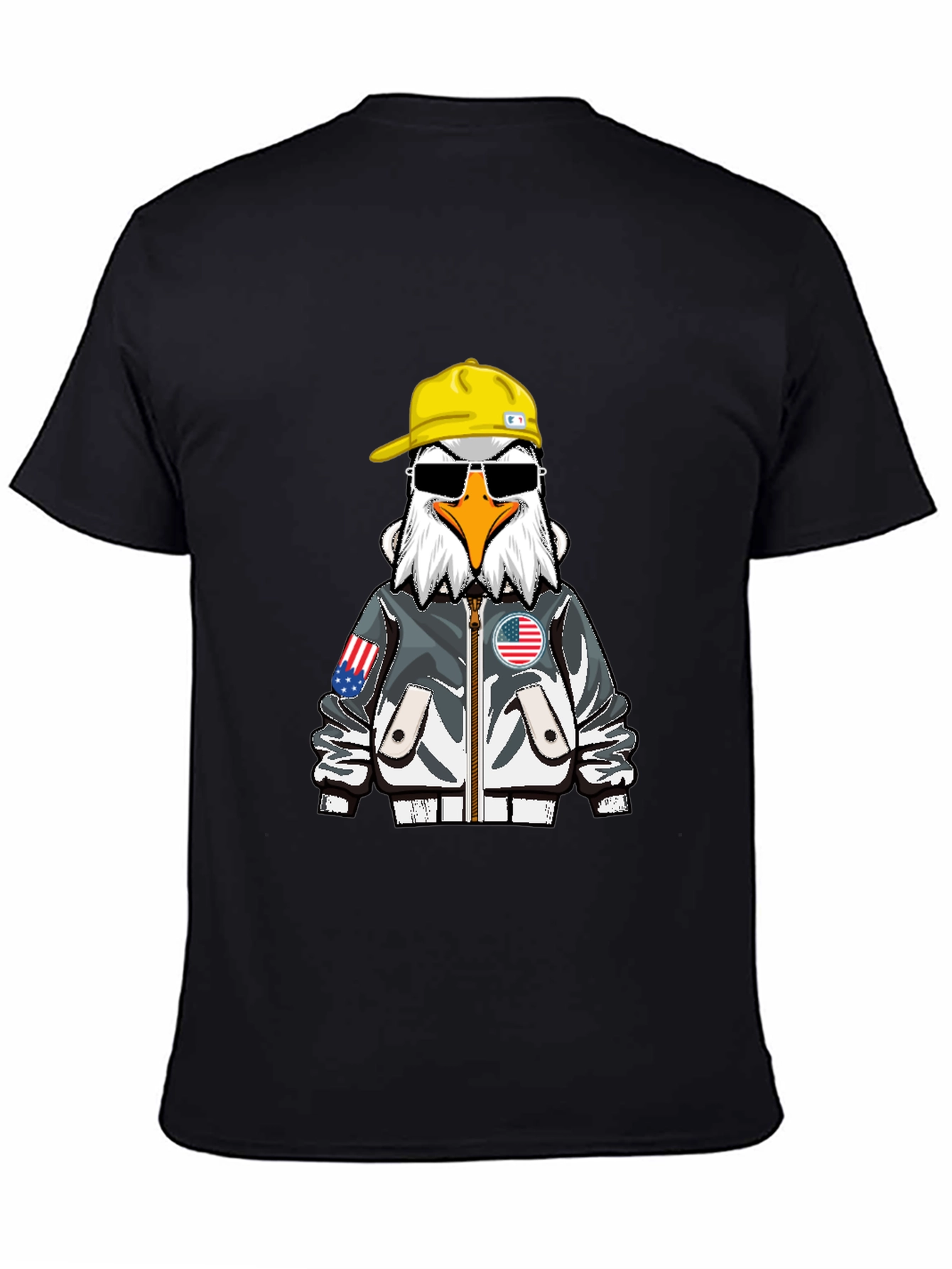 Cool Eagle Graphic Tee - Patriotic Style