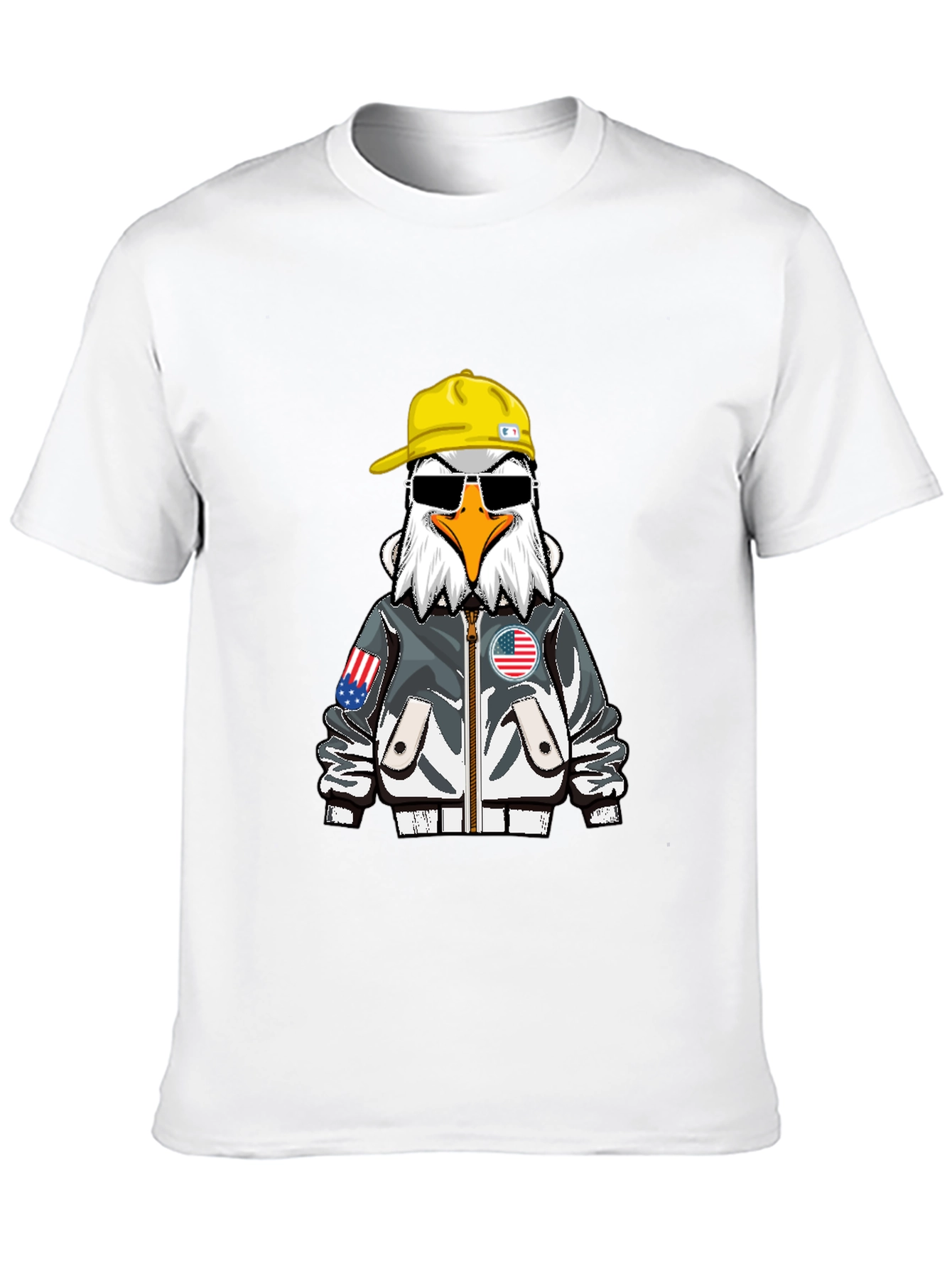 Cool Eagle Graphic Tee - Patriotic Style