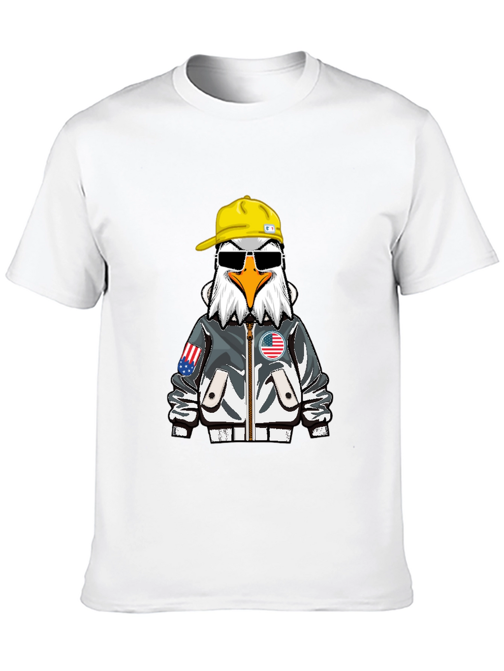 Cool Eagle Graphic Tee - Patriotic Style