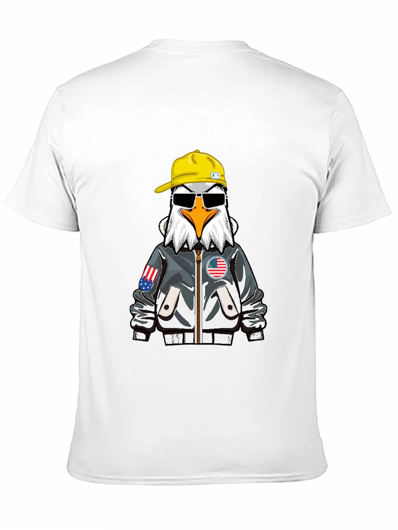 Cool Eagle Graphic Tee - Patriotic Style