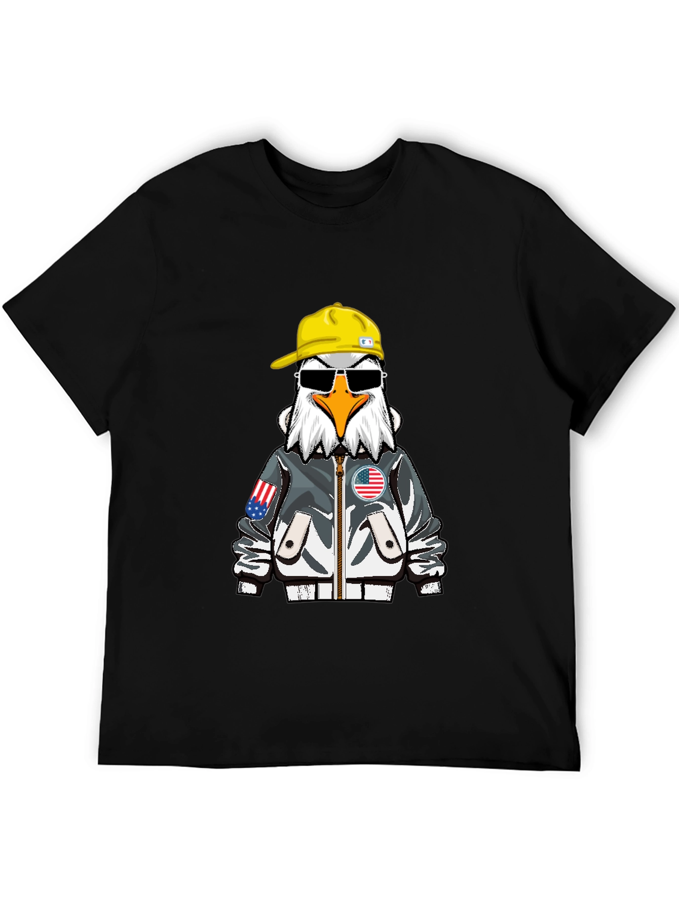 Cool Eagle Graphic Tee - Patriotic Style