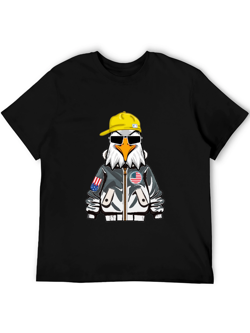 Cool Eagle Graphic Tee - Patriotic Style