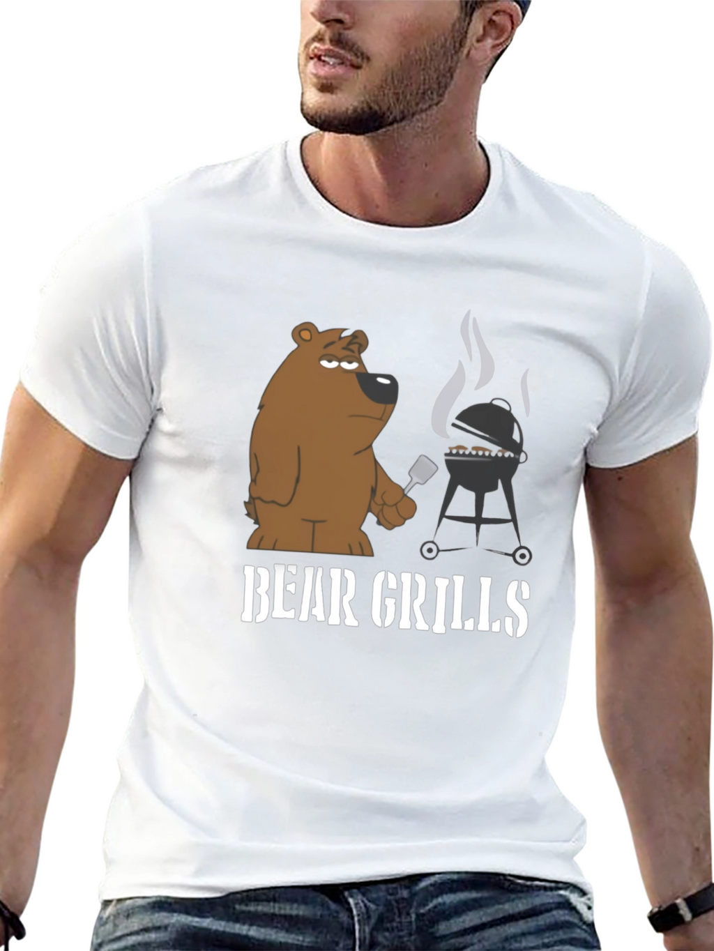 Bear Grills Funny Graphic Tee