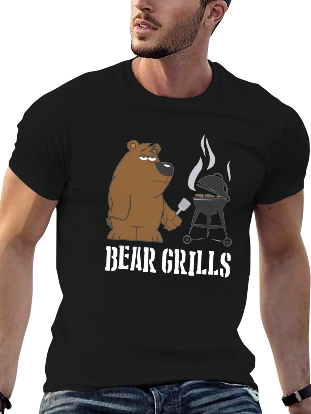 Bear Grills Funny Graphic Tee