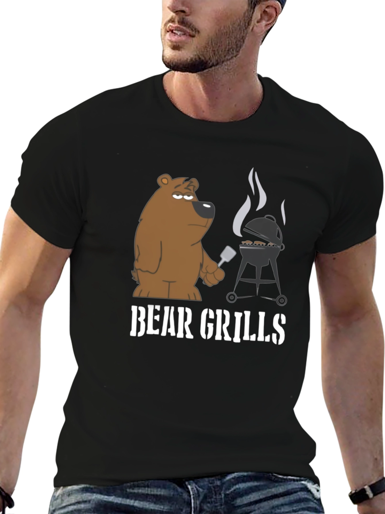 Bear Grills Funny Graphic Tee