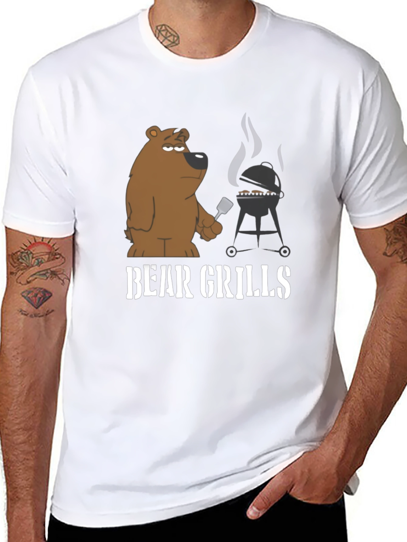 Bear Grills Funny Graphic Tee