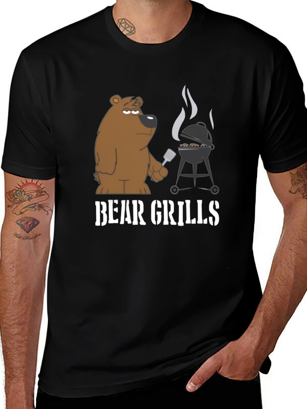 Bear Grills Funny Graphic Tee