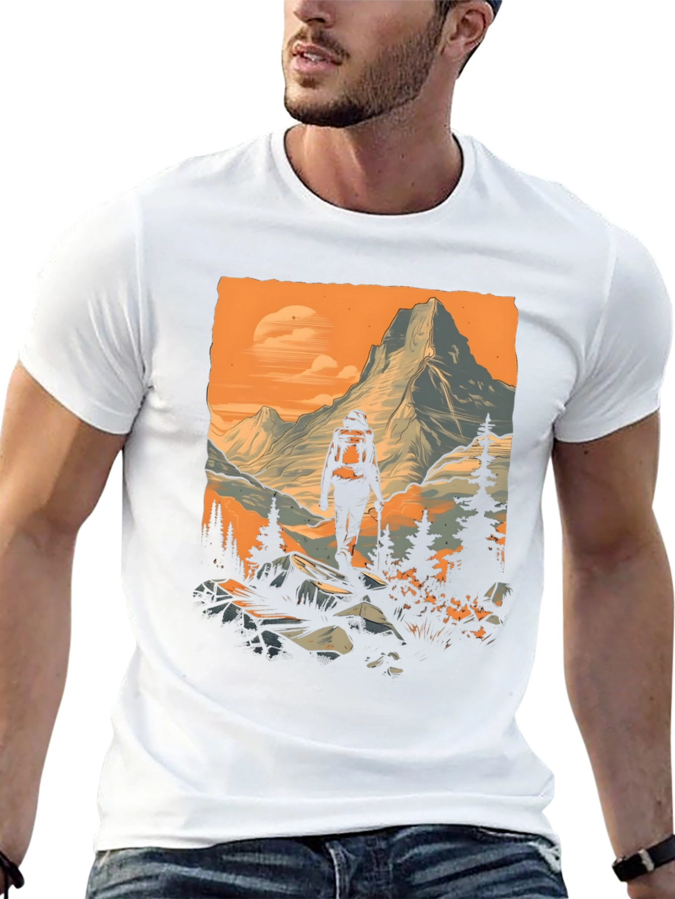 Mountain Hiker Graphic Tee - Adventure Awaits