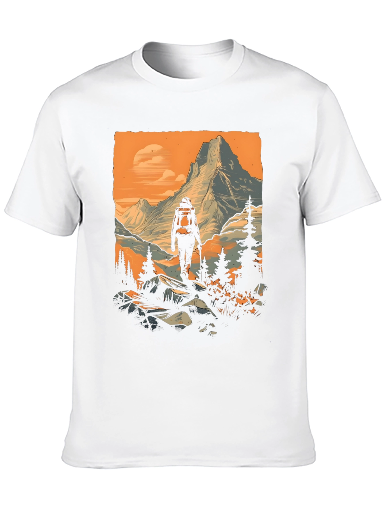 Mountain Hiker Graphic Tee - Adventure Awaits