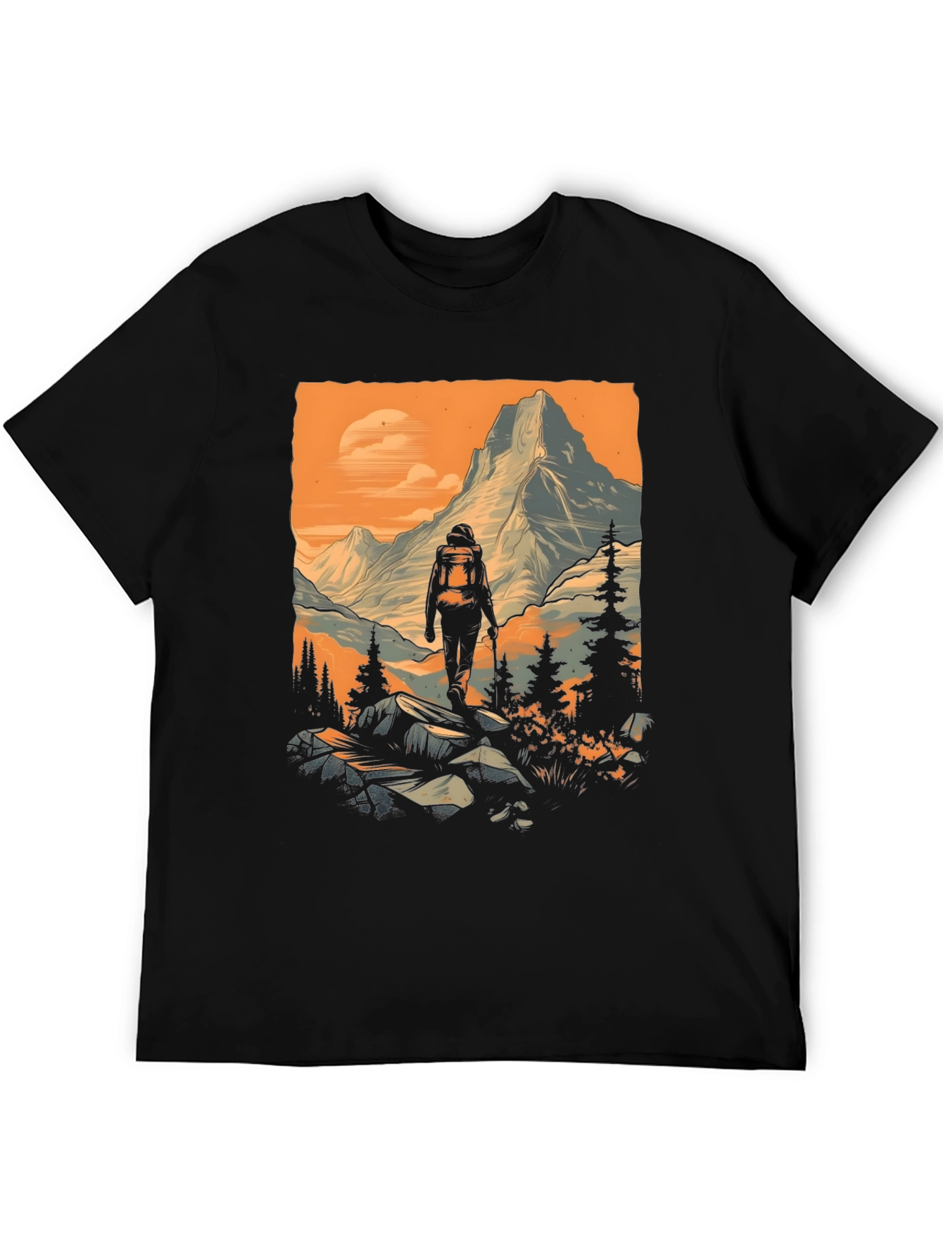 Mountain Hiker Graphic Tee - Adventure Awaits