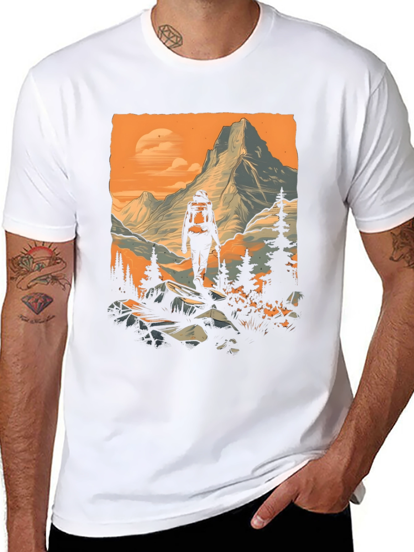 Mountain Hiker Graphic Tee - Adventure Awaits