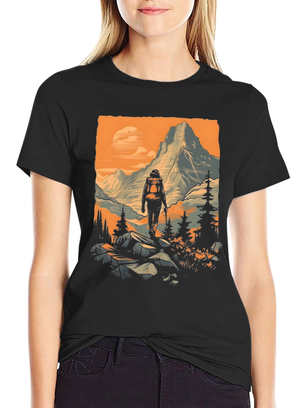 Mountain Hiker Graphic Tee - Adventure Awaits