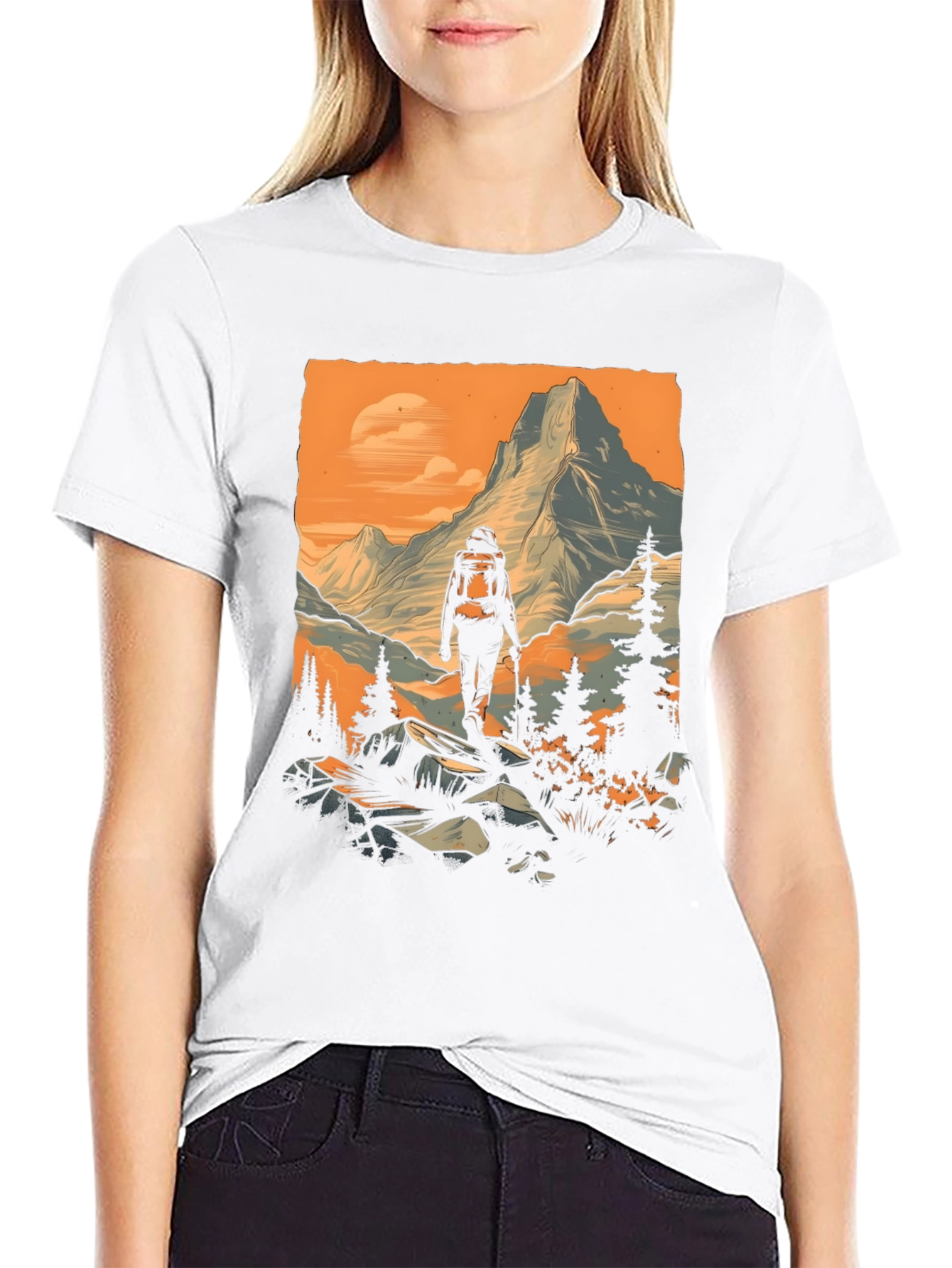 Mountain Hiker Graphic Tee - Adventure Awaits