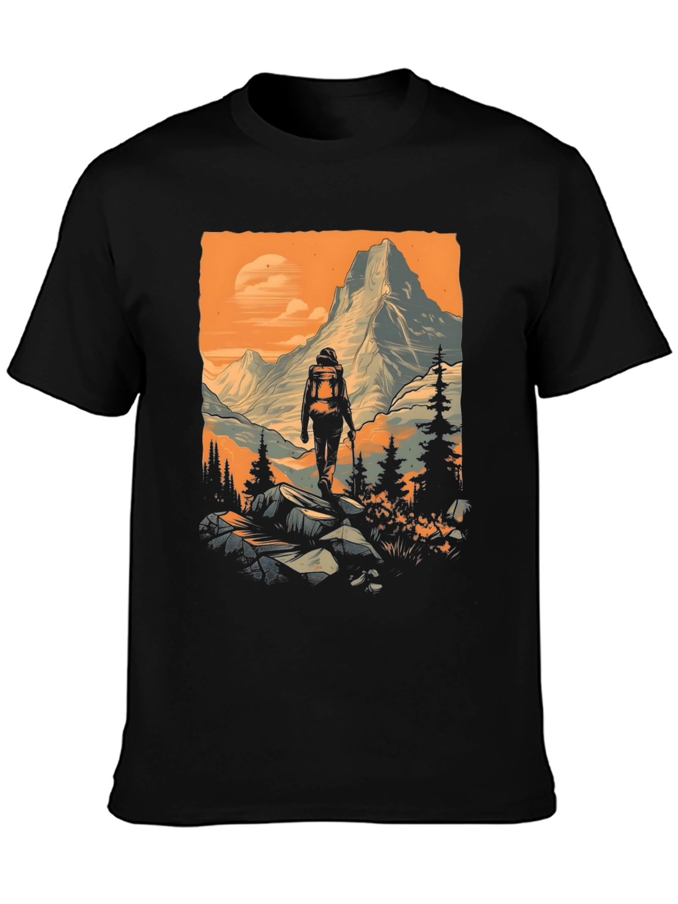 Mountain Hiker Graphic Tee - Adventure Awaits